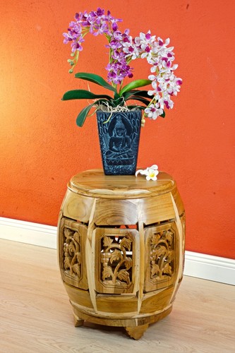 Holz beistelltisch blumen - beistelltisch,
