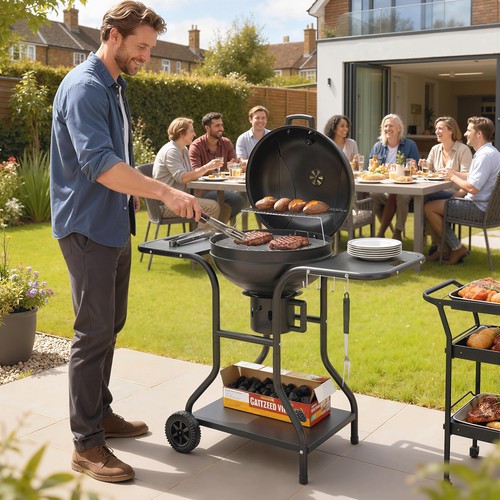 Outsunny holzkohlegrill bbq - outsunny,