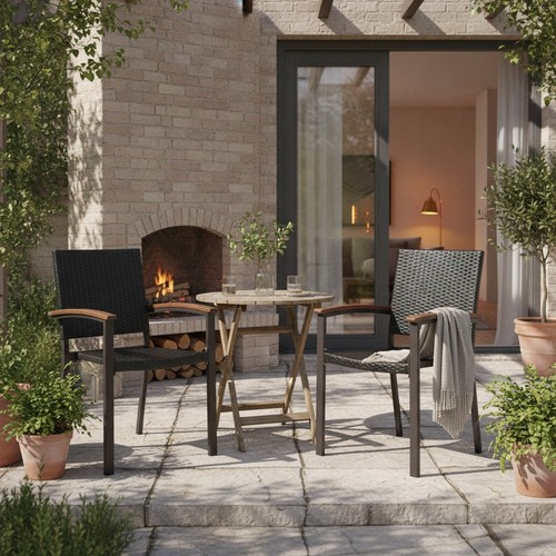 Rattan gartenstühle 2er - rattan, 2er/4er