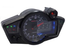 RX1N GP Style BA011210 KOSO Tachometer schwarz blau beleuchtet ATV Motorrad Quad
