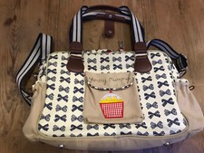 ✅Pink Lining Yummy Mummy Wickeltasche Navy Bows Heritage Kollektion✅