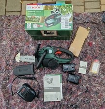 BOSCH 18V Universal Akku-Kettensäge 18 + 2 Akkus + Ladegerät, neuwertig mit OVP