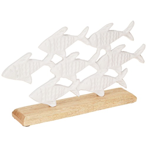 Fischschwarm deko fische weiß - fischschwarm,