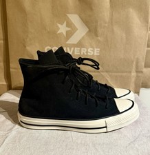 Converse, Ctas Mono Suede, Veloursleder-Schnürstiefel in schwarz 
