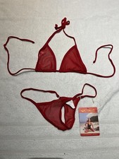 String Bikini Größe S Cup A/B In Rot NEU