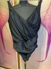 Badeanzug Gr. 48  Einteiler bpc selection BONPRIX Wickeloptik schwarz neu 