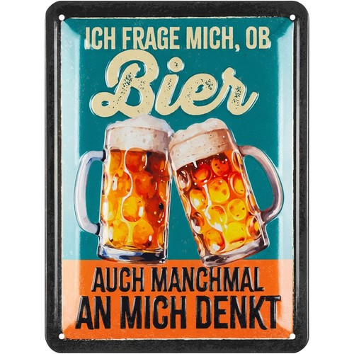 Blechschilder retro bier bar - bier,