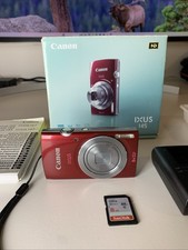 Canon IXUS 145 Digitalkamera Rot Kompaktkamera (8GB SD Karte) Top Zustand