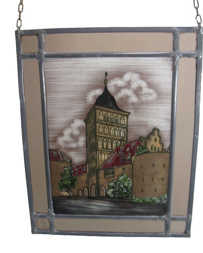 Burgtor lübeck glasbild - burgtor,