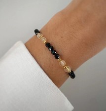 Armband aus schwarzem Turmalin