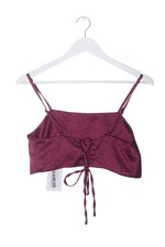 WICKED WEASEL Bandeautop Damen Top Gr. DE 40 lila Casual-Look