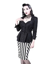 Bluse Rockabilly Gothic Pin up