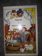 Sing mit-2-Edition Peters Leipzig-1.Auflage 1988-Pappbuch-12 Seiten-16x11 cm