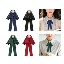 Damen Fliege Elegant Kragen Kleidung Accessoires für Bluse Hemd Zeremonie