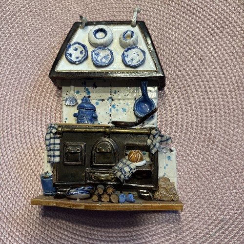 Vintage keramik wandbild - vintage,