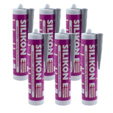 6x Silikon grau 310ml