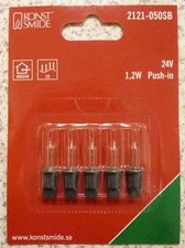 5 Ersatzbirnen**Ersatzlampen für Mini-Lichterkette 10-teilig**24V**NEU