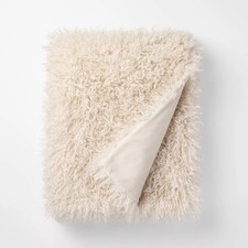Cream Extra Plush Throw - 50 x