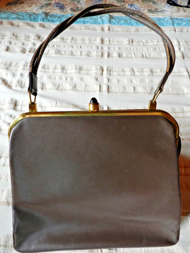 Vintage lederhandtasche - vintage,