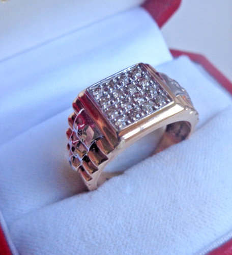 Herren gold diamant - w,