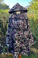 M03. Dünne  Musterwalk Wollwalk Walk Wolle Mantel Jacke Gr. XXL 44 / 46