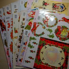 Bastelset,3D Prickel-Bogen,24 Stk. Prickel-Kartenpapier Goldprägung,Ideen m.Herz