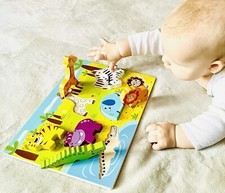 Holzpuzzle mit großen teilen - mit,
