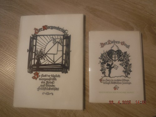 Briefkarten plischke kunst - briefkarten,