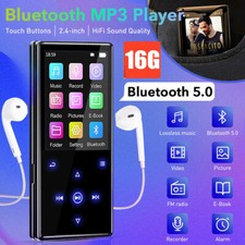 MP3 MP4 Player Bluetooth HiFi Bass Musik Spieler LCD Display Audio DE