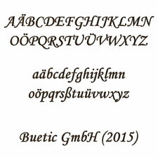 Holz-Furnier Buchstaben - MT -
