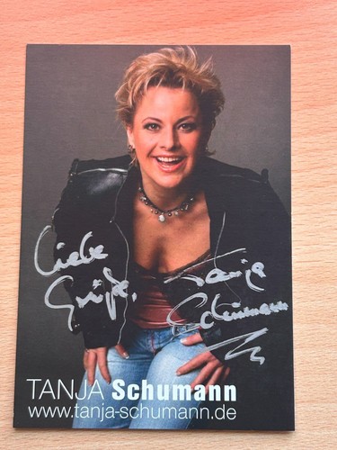 Tanja schumann autogrammkarte - tanja,