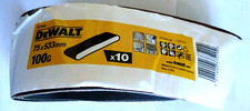 DeWALT DT3304 Schleifbänder 75 x 533 mm 10 Stück K100 für Bandschleifer