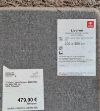 Teppich Hochflor 200x300 Livorno, grau, weich 