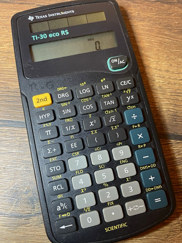Texas instruments eco - ti-30, rs