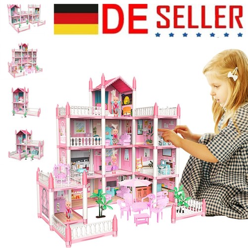 Puppenhaus mit möbeln und - möbeln,