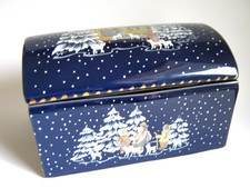 WEIHNACHTEN Dose Gebäckdose, Winterlandschaft, Krippe, Keramik Wächtersbach ???