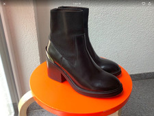 acne studios stiefel stiefeletten leder ledersohle innen außen 39