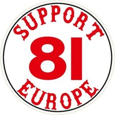 291/292 Hells Angels Support 81 Aufkleber „SUPPORT 81 EUROPE“  Ø100mm & Ø45mm