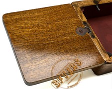 SINGER Holz Ausziehbrett Tisch für Nähmaschinenböden restauriert von 3FTERS