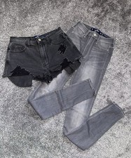 Damen Hollister Bekleidungspaket, Größe W25 L28, Denim, Jeans, Shorts, (9)