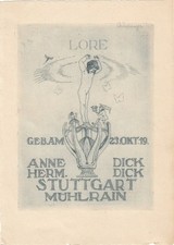 Geburt Radierung Lore Stuttgart