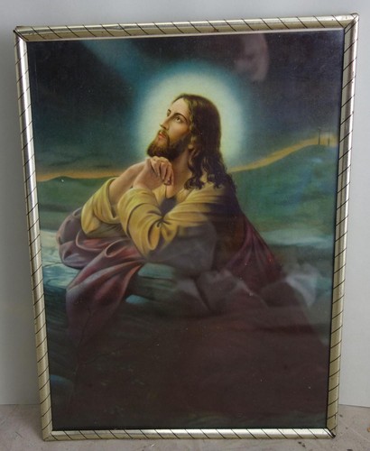 Altes heiligenbild jesus - altes,