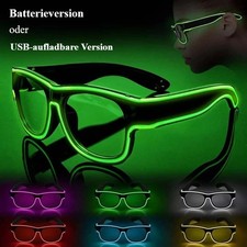 Party Brille LED Leuchtbrille Neon Brille für Fest Party Bar Karneval Nachtklub
