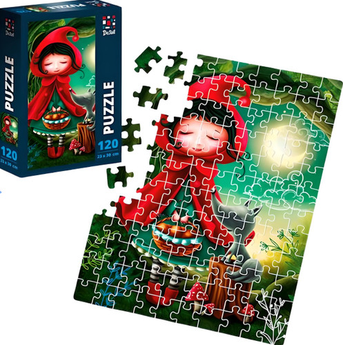 Mädchen und wolf puzzle - mädchen,