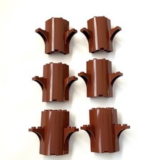 6 Lego Baumstumpf 3x3x5 halb