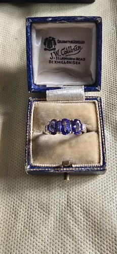 Tansanit und diamant ring - tansanit,