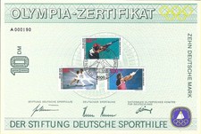 2 Olympia-Zertifikate der