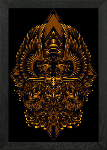 Diablo gerahmtes wandbild - diablo,