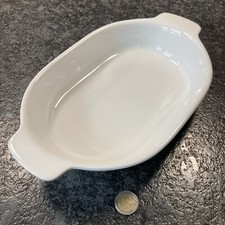 AEG Microtherm Auflaufform Keramik weiß mikrowellenfest backofenfest oval