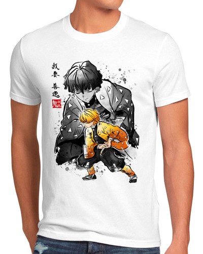 Zenitsu sumi herren shirt - sumi-e,